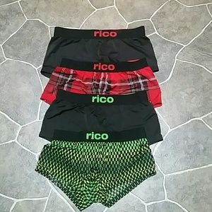 Bundle of 4 size medium Mens rico underwear